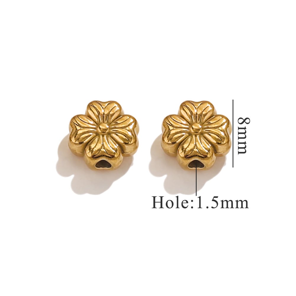 1 pair retro flower  gold plated women pendants